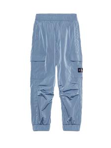 Брюки pantalone cargo in nylon Calvin Klein, голубой