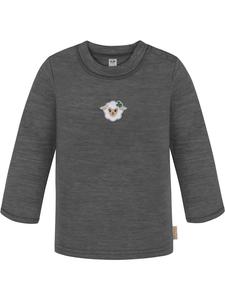 Normani Outdoor Sports Детская толстовка с длинными рукавами из мериносовой шерсти, цвет антрацит