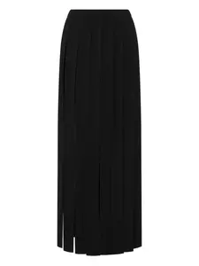 Плиссированная юбка макси Moschino, черный