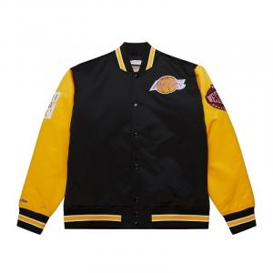 Mitchell Ness Куртка Mitchell & Ness x NBA Los Angeles Lakers мужская черно-желтая, Black/Yellow