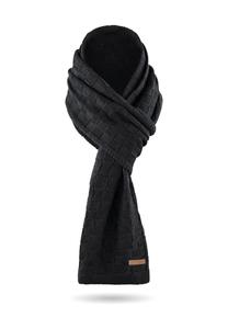 Шарф из мериносовой шерсти с рисунком юма Normani, серый