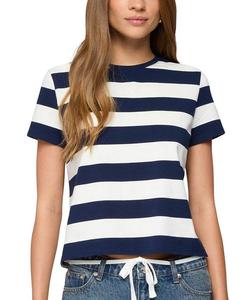 Валетта Полосатая Футболка Оверсайз Edikted, синий