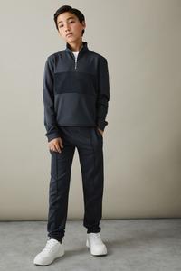 Селин приталенного кроя с широким воротником и молнией 1/2 Reiss, синий