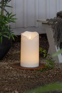 Светодиодный столб свеча пламя большая 30 см Star Trading, белый