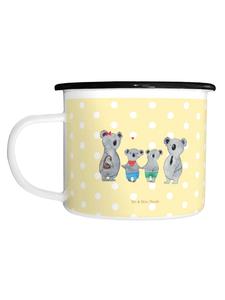 Эмалированная кружка XL Koala Family Two without Saying пастельно-желтого цвета Mr. & Mrs. Panda