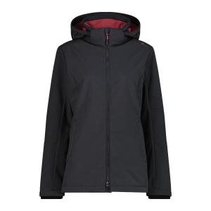 Женская куртка софтшелл CMP с капюшоном на молнии 3A22226