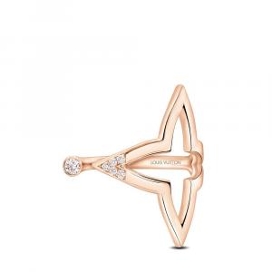 Кольцо Ombre Blossom Open, розовое золото и бриллианты Louis Vuitton, розовый