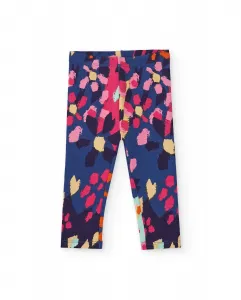 Леггинсы для девочки с разноцветным пятнистым принтом Tuc tuc