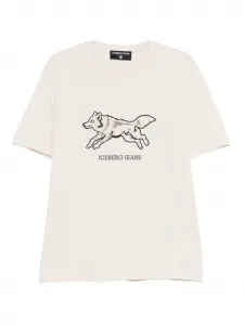 Футболка с круглым вырезом Iceberg, бежевый