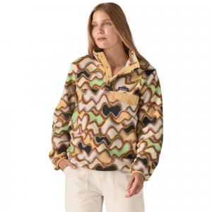 Легкий женский флисовый пуловер Synchilla Snap-T Patagonia, Small Currents/Natural