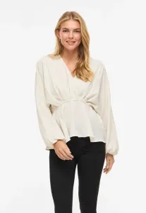 Блузка viselia с v-образным вырезом и баской Vila, Birch