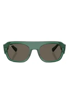 Солнцезащитные очки в квадратной оправе Ray-Ban, зеленый