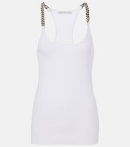 Майка из смесовой хлопковой ткани Stella McCartney, Pure White