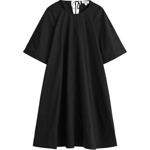 Женское платье с коротким рукавом COS, черный