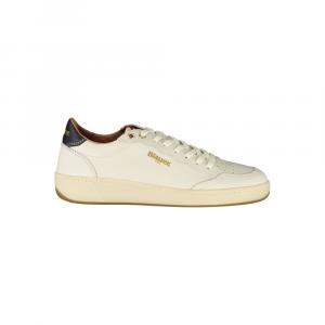 Белые кожаные женские кроссовки Blauer, белый