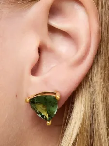 Серьги LGG с треугольными камнями золотистого оттенка TOUS