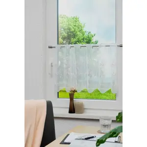 Вышивки Plauen Панно Monika Продевание через штангу 1 шт. Stickereien Plauen, белый/бежевый