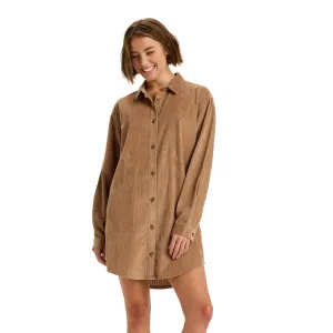 Женское платье-рубашка Wavy Lights Roxy, коричневый