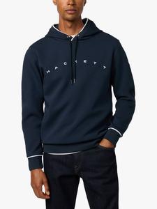 Худи с логотипом из хлопковой смеси Hackett London, Navy
