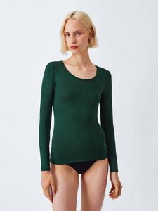 Термальная блузка с длинными рукавами, согревающая и мерцающая John Lewis, Green