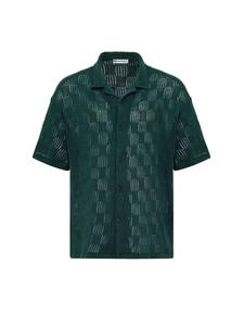 Рубашка на пуговицах классического кроя Dandalo Erik, темно-зеленый