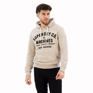 Худи Superdry Workwear Flock Graphic, бежевый