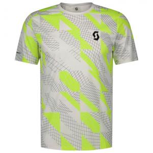 Футболка для бега по пересеченной местности M's RC Run с коротким рукавом, белая, черная - L Scott