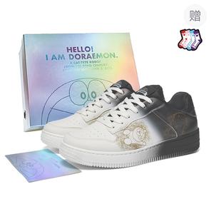 Низкие кроссовки для скейтбординга унисекс Doraemon, Gradient Black