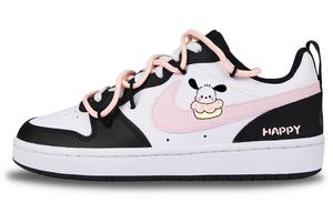 Кроссовки Nike Court Borough Skateboarding Shoes Women's Low-top Pink/Black/White, черный