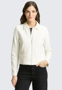 Летняя куртка стандартного кроя mit reissverschluss Tom Tailor, Whisper White