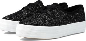 Кроссовки Keds Point Lace Up, цвет Black Glitter