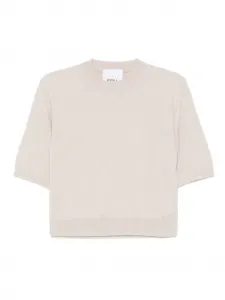 Свитер с короткими рукавами Erika Cavallini, нейтральный