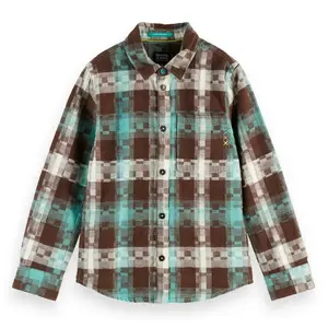 Рубашка с длинным рукавом Scotch & Soda Flannel Checked, зеленый