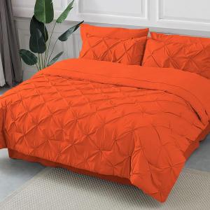 PG Beddings Комплект постельного белья стеганый оранжевый с защипами Orange