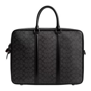 Покрытая тканью сумка для ноутбука Large Women's Charcoal COACH