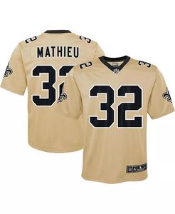 Джерси Big Boys and Girls Tyrann Mathieu Gold New Orleans Saints с перевернутой игрой Nike, золотой