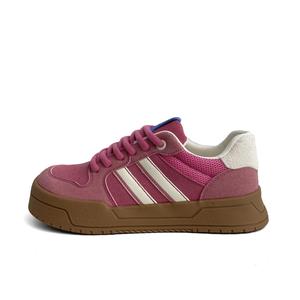 Низкие женские скейтерские кеды City camel, розовый