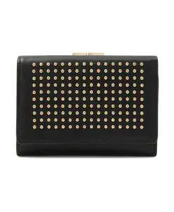 Развернутый кошелек с серебряными стразами Kazar, мультиколор