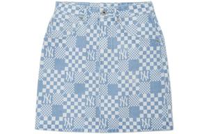 MLB Нью-Йорк Янкиз джинсовая короткая юбка женская светло-голубая