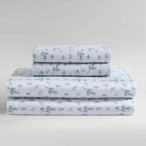 Calvin Klein King Комплект постельного белья King Size, сатиновый хлопок, глубокие карманы, сертифицирован Oeko-TEX, цвет серый Падающие лепестки