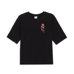 Мужская футболка с коротким рукавом и цветочным принтом, свободного кроя.