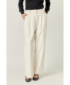 Женские вельветовые широкие брюки English Factory, Off white