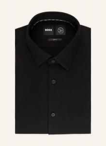 Рубашка BOSS JerseyHANK Slim Fit, черный