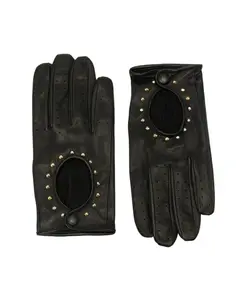 Черные кожаные перчатки gl01g Ernest W. Baker, черный