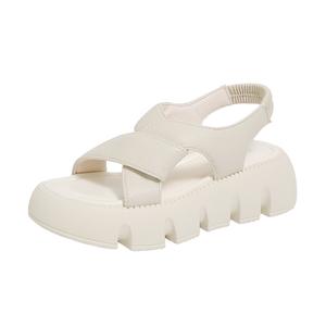Puppytown Женские сандалии на одной застежке 5 см экрю, цвет Ecru