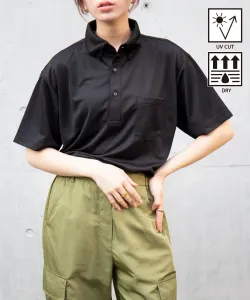 Поло-рубашка Dry плотностью 4,1 унции, на пуговицах United Athle, цвет Black
