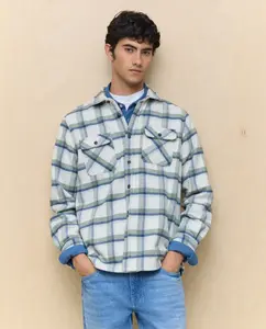 Мужская рубашка в клетку Easy Wear, зеленый