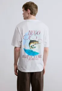Футболка с принтом nofishix Hugo, White