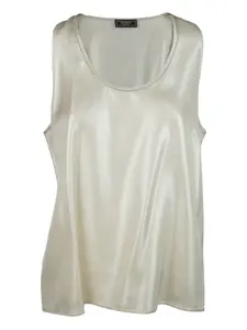 Топ из шелкового крепа Peserico, белый