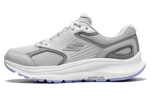 Кроссовки женские с низким верхом серые/сиреневые Skechers